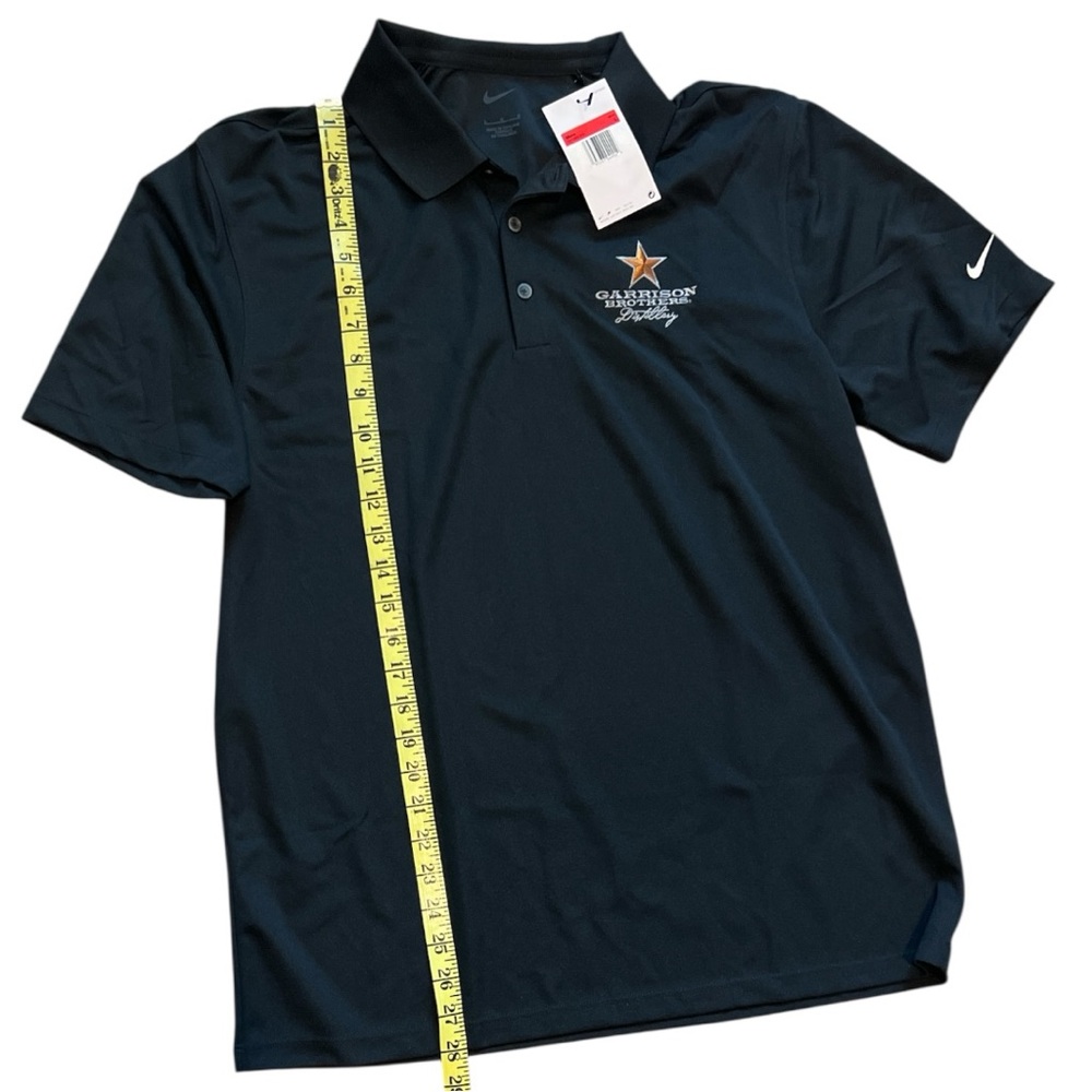 Nike Black L Polo Golf Shirt Garrison Brothers Embroidery